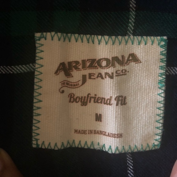 Arizona Blue and Green Flannel - Picture 4 of 5